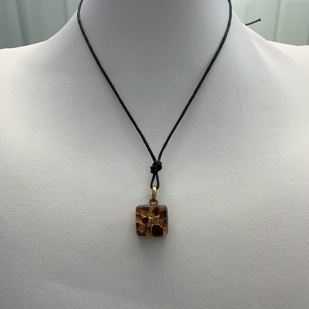 30% Off Marbled Gold/ Black Necklace